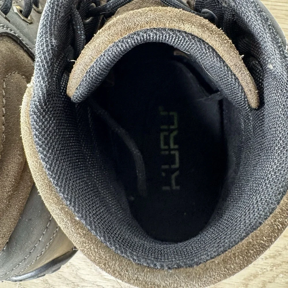 Kuru Quest Brown Leather Plantar Fasciitis‎ Chukka Boots Mens Size 10.5 M EU 42